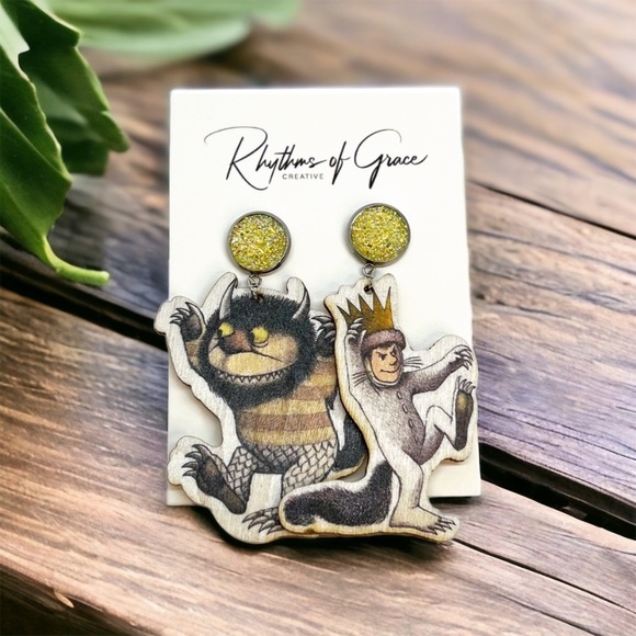 Jewelry - "Where the Wild Things Are" – Storybook-Inspired Teacher Earrings! NWT Jewelry